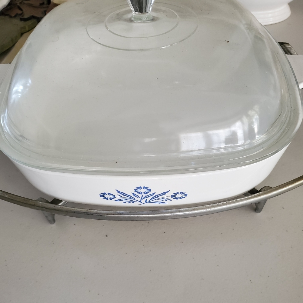 💯VINTAGE💯 3PC 11 IN. CORNFLOWER CORNINGWARE SET